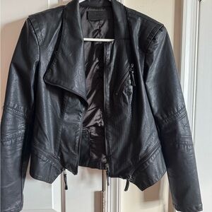Blank NYC Charcoal Leather Jacket
